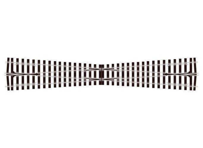 Code 124 `Bullhead` Nickel Silver Track -- Long Crossing (8 Degree Angle 23` 58.4cm Long), O, Peco SLE794BH