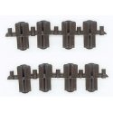 Plastic-Insulated Transition Rail Joiners pkg(8) -- Code 250 to 205, G, Micro Engineering 26007