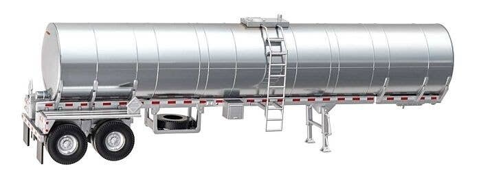 Food Grade Tank Trailer - Assembled -- Painted, Unlettered, HO, Walthers SceneMaster 12356