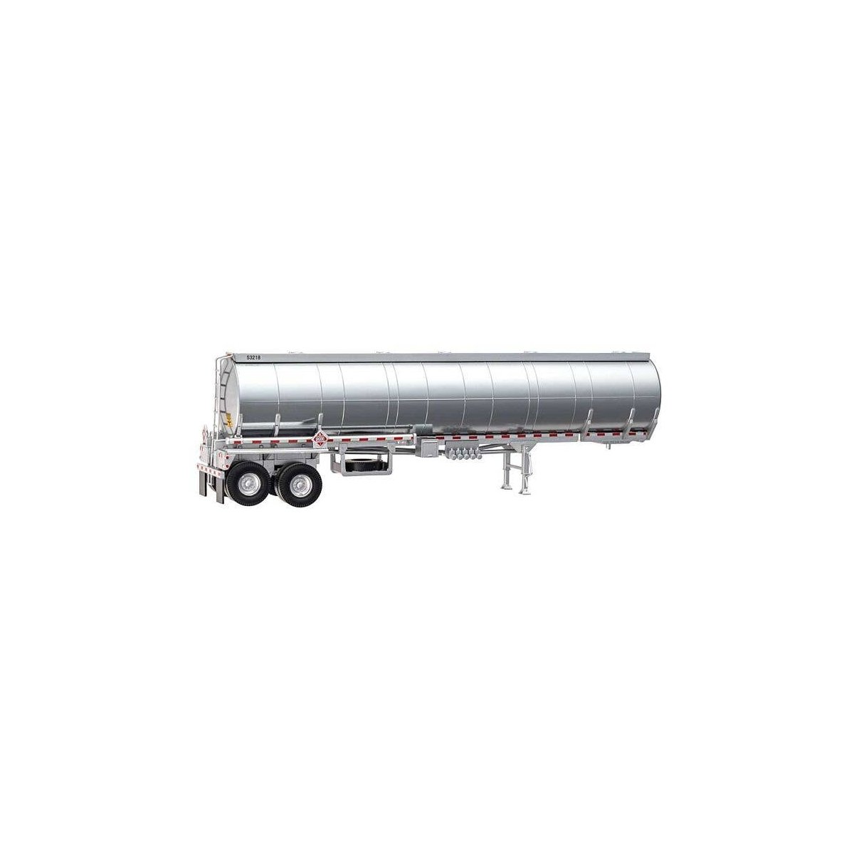 Petroleum Tank Trailer - Assembled -- Painted, Unlettered, HO, Walthers SceneMaster 12360