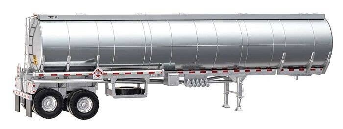 Petroleum Tank Trailer - Assembled -- Painted, Unlettered, HO, Walthers SceneMaster 12360