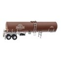 Food Grade Tank Trailer - Assembled -- Gourmet Chocolate Co., HO, Walthers SceneMaster 12355