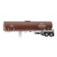 Food Grade Tank Trailer - Assembled -- Gourmet Chocolate Co., HO, Walthers SceneMaster 12355