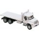 International(R) 7600 3-Axle Flatbed Truck - Assembled -- White with Railroad Maintenance-o, HO, Walthers SceneMaster 11650