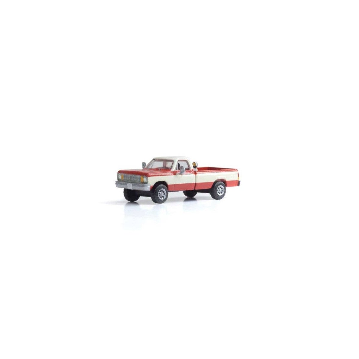 Truck - Modern Era Vehicles -- Red, White, HO, Woodland Scenics 5371