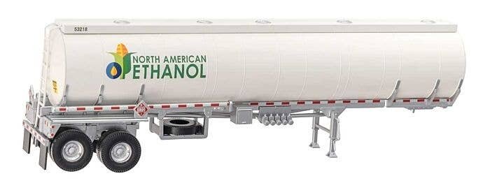 Petroleum Tank Trailer - Assembled -- North American Ethanol, HO, Walthers SceneMaster 12359