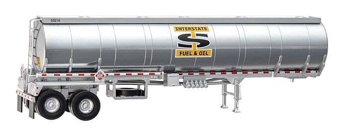 Petroleum Tank Trailer - Assembled -- Interstate Fuel & Oil, HO, Walthers SceneMaster 12357