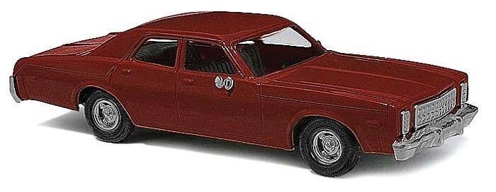 1976 Plymouth Fury Sedan - Assembled -- Maroon, HO, Busch Gmbh & Co Kg 89121