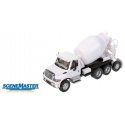International(R) 7600 3-Axle Cement Mixer - Assembled -- White, HO, Walthers SceneMaster 11678