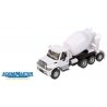 International(R) 7600 3-Axle Cement Mixer - Assembled -- White, HO, Walthers SceneMaster 11678