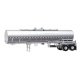 Chemical Tank Trailer - Assembled -- Painted, Unlettered, HO, Walthers SceneMaster 12352
