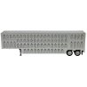48′ Livestock Trailer - Assembled -- Silver, HO, Herpa Models 5354