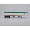 39′ Covered Grain Trailer - Assembled -- Cargill (white, green), HO, HO Logistics Replicas 465