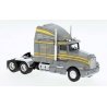 1984 Kenworth T600 Sleeper-Cab Tractor Only - Assembled -- Friderici (gray, yellow), HO, Brekina Automodelle 85929