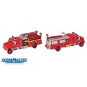 International(R) 4900 Crew Cab Fire Engine - Assembled -- Red, HO, Walthers SceneMaster 11841