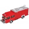 Hazardous Materials Fire Truck - Assembled -- Red, HO, Walthers SceneMaster 13802