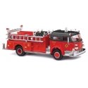 1968 American LaFrance Closed-Cab Pumper - Assembled -- Fire Department (red, black), HO, Busch Gmbh & Co Kg 46018