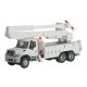 International(R) 7600 Utility Truck w/Bucket Lift - Assembled -- White, Railroad Maintenanc, HO, Walthers SceneMaster 11753