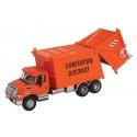 International(R) 7600 Garbage Truck - Assembled -- Sanitation District (orange), HO, Walthers SceneMaster 11770
