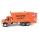 International(R) 7600 Garbage Truck - Assembled -- Sanitation District (orange), HO, Walthers SceneMaster 11770