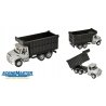 International(R) 7600 Dual-Axle Coal Truck - Assembled -- Silver Cab, Black Box, HO, Walthers SceneMaster 11677