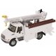 International(R) 4300 Utility Truck w/Drill - Assembled -- White w/Railroad Maintenance-of-, HO, Walthers SceneMaster 11733