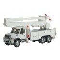 International(R) 7600 Utility Truck with Bucket Lift - Assembled -- White (Includes Utility, HO, Walthers SceneMaster 11754