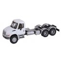 International(R) 4300 Dual-Axle Semi Tractor Only - Assembled -- White Cab, Black Chassis, HO, Walthers SceneMaster 11530