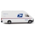 Delivery Van - Assembled -- United States Postal Service (white, blue, red ′We Deliver For , HO, Walthers SceneMaster 12208