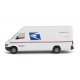 Delivery Van - Assembled -- United States Postal Service (white, blue, red ′We Deliver For , HO, Walthers SceneMaster 12208
