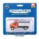 International(R) 4300 Single-Axle Dump Truck - Assembled -- Orange Cab, Silver Dump Bed, HO, Walthers SceneMaster 11633