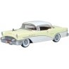 1955 Buick Century - Assembled -- Dover White, Condor Yellow, HO, Oxford Diecast 87BC55008