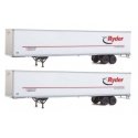53′ Stoughton Trailer 2-Pack - Assembled -- Ryder, HO, Walthers SceneMaster 2455