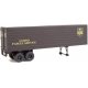 35′ Fluted-Side Trailer 2-Pack - Assembled -- United Parcel Service (1950s-1960s brown, gold, HO, Walthers SceneMaster 2428