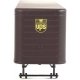 35′ Fluted-Side Trailer 2-Pack - Assembled -- United Parcel Service (1950s-1960s brown, gold, HO, Walthers SceneMaster 2428