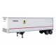 40′ Trailmobile Trailer 2-Pack - Assembled -- US Postal Service (white, blue, red), HO, Walthers SceneMaster 2517