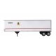 40′ Trailmobile Trailer 2-Pack - Assembled -- US Postal Service (white, blue, red), HO, Walthers SceneMaster 2517