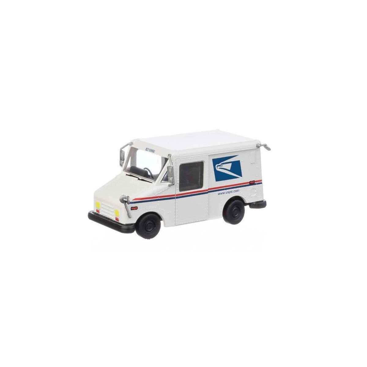 Long Life Vehicle (LLV) Mail Truck -- United States Postal Service(R) 1993-Present Scheme, HO, Walthers SceneMaster 12253
