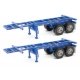 20′ Container Chassis (2-Pack) -- Blue, HO, Walthers SceneMaster 4501