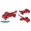 International(R) 4300 Tow Truck - Assembled -- Red, HO, Walthers SceneMaster 11531