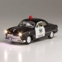 Just Plug(R) Lighted Vehicle -- Police Car (black, white), HO, Woodland Scenics 5593