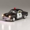 Just Plug(R) Lighted Vehicle -- Police Car (black, white), HO, Woodland Scenics 5593