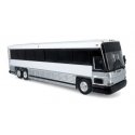MCI D4000 Coach - Assembled -- Painted, Unlettered (white, silver, black), HO, Iconic Replicas 870483