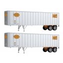 Flexi-Van 40′ Trailer 2-Pack - Assembled -- New York Central 1 (Yellow Logo Flexi-Van Placar, HO, Walthers SceneMaster 2606