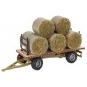 Hay Trailer with Load -- Kit, HO, Walthers SceneMaster 4192