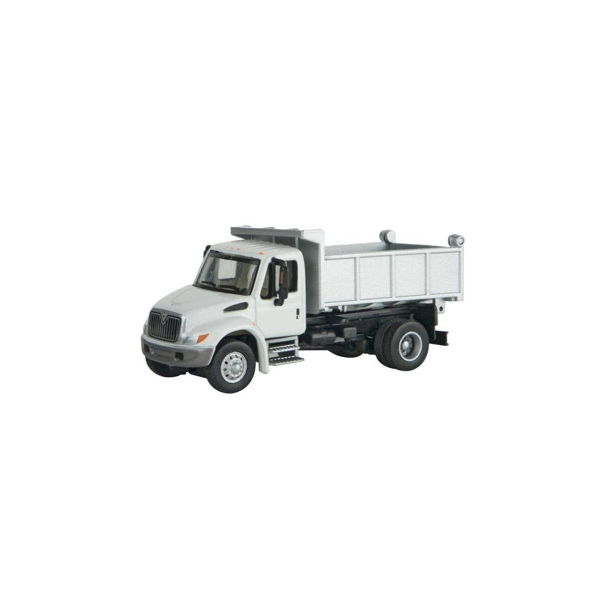 International(R) 4300 Single-Axle Dump Truck - Assembled -- White, Railroad Maintenance-of-, HO, Walthers SceneMaster 11635