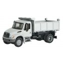 International(R) 4300 Single-Axle Dump Truck - Assembled -- White, Railroad Maintenance-of-, HO, Walthers SceneMaster 11635