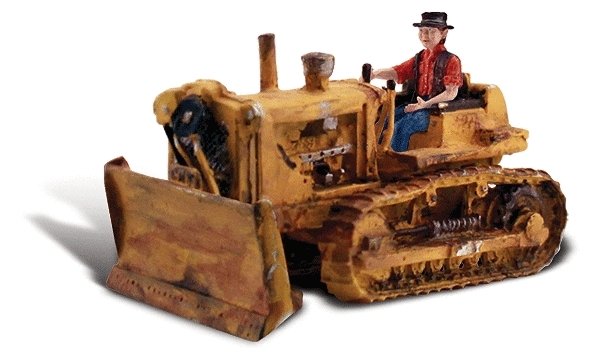 AutoScenes(R) - Assembled -- Dewie′s Dozer, HO, Woodland Scenics 5562