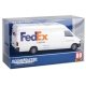 Delivery Van - Assembled -- FedEx Express (white, purple, orange), HO, Walthers SceneMaster 12203