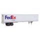 53′ Stoughton Trailer 2-Pack - Assembled -- FedEx Freight, HO, Walthers SceneMaster 2452